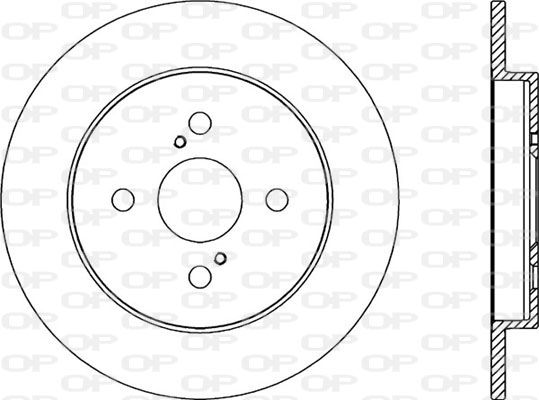 OPEN PARTS Тормозной диск BDA2293.10